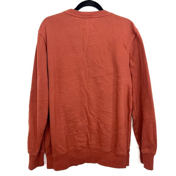 Goodfellow Sweatshirt Burnt Orange Pullover Crewneck Men's Size Medium - Picture 3 of 3